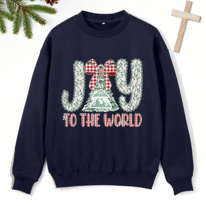 Joy To The World Christian Fleece Sweatshirt