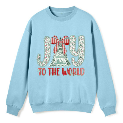 Joy To The World Christian Fleece Sweatshirt