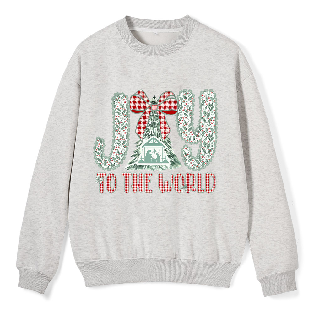 Joy To The World Christian Fleece Sweatshirt