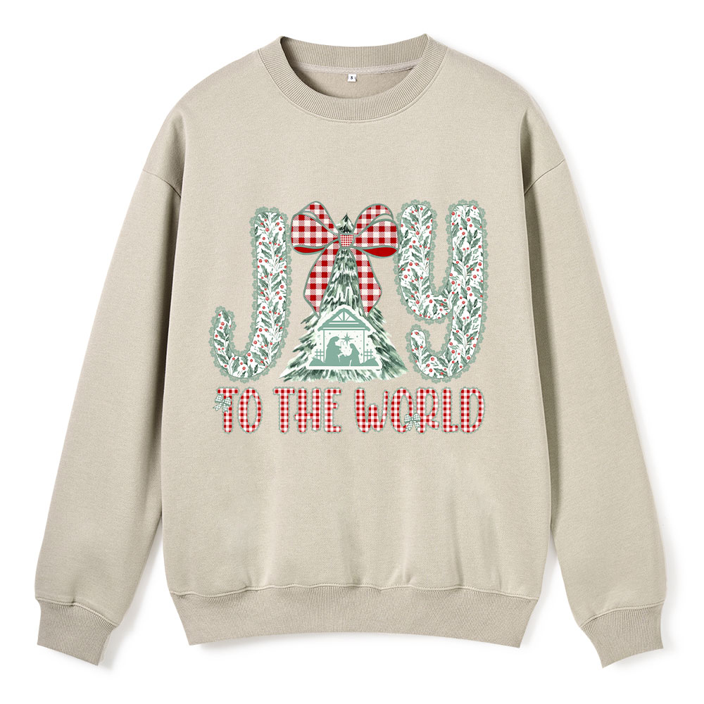 Joy To The World Christian Fleece Sweatshirt