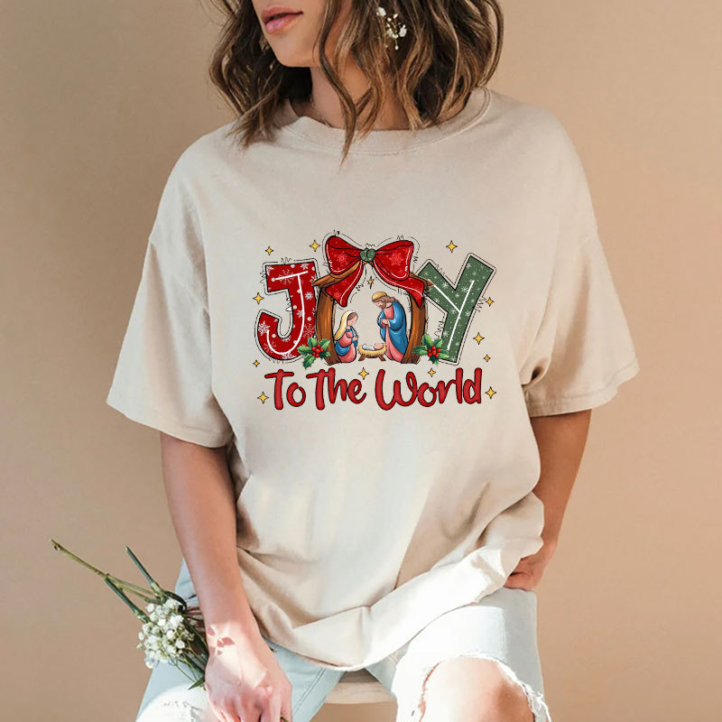 Joy To The World Christian Washed T-shirt