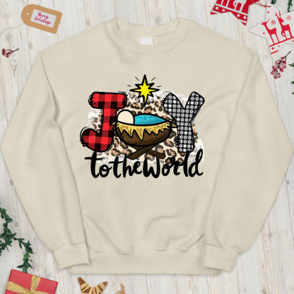 Joy To The World Christmas Christian Sweatshirt