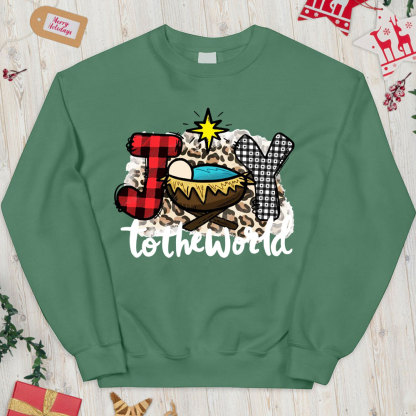 Joy To The World Christmas Christian Sweatshirt