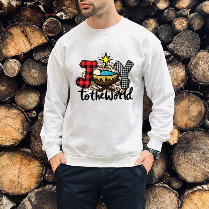 Joy To The World Christmas Christian Sweatshirt