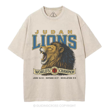 Judah Lions Christian Washed T-Shirt