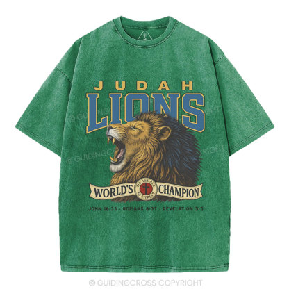 Judah Lions Christian Washed T-Shirt