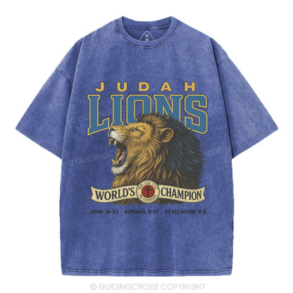 Judah Lions Christian Washed T-Shirt