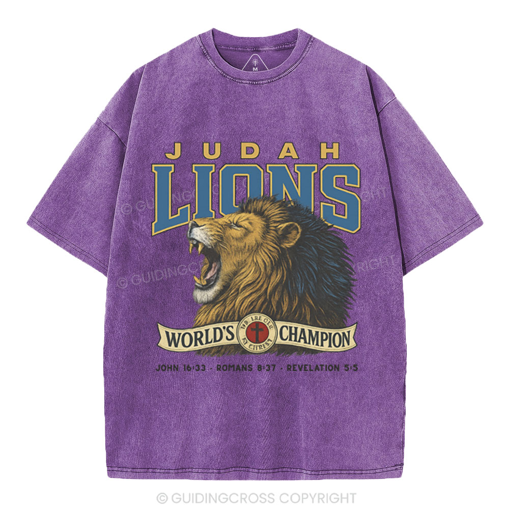 Judah Lions Christian Washed T-Shirt