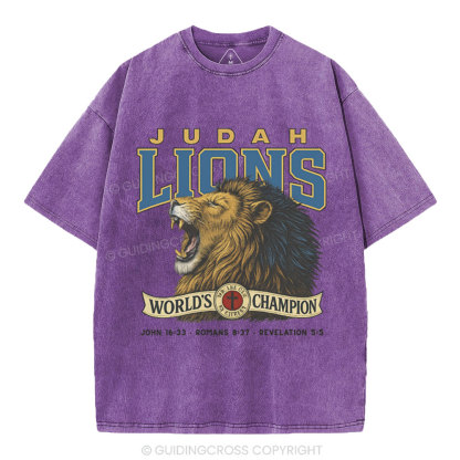 Judah Lions Christian Washed T-Shirt