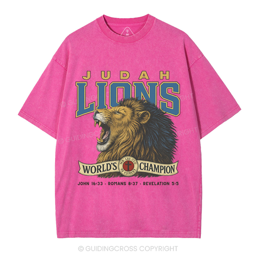 Judah Lions Christian Washed T-Shirt