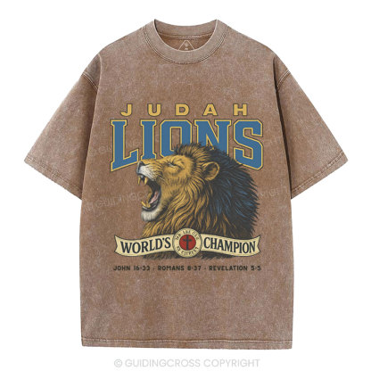 Judah Lions Christian Washed T-Shirt