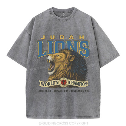 Judah Lions Christian Washed T-Shirt