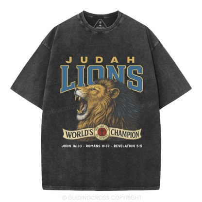 Judah Lions Christian Washed T-Shirt