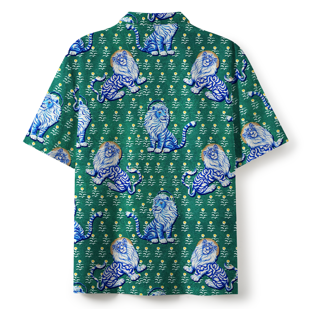 Judah Of Lion Christian Green Hawaiian Shirt 
