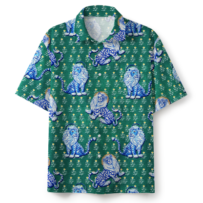 Judah Of Lion Christian Green Hawaiian Shirt 