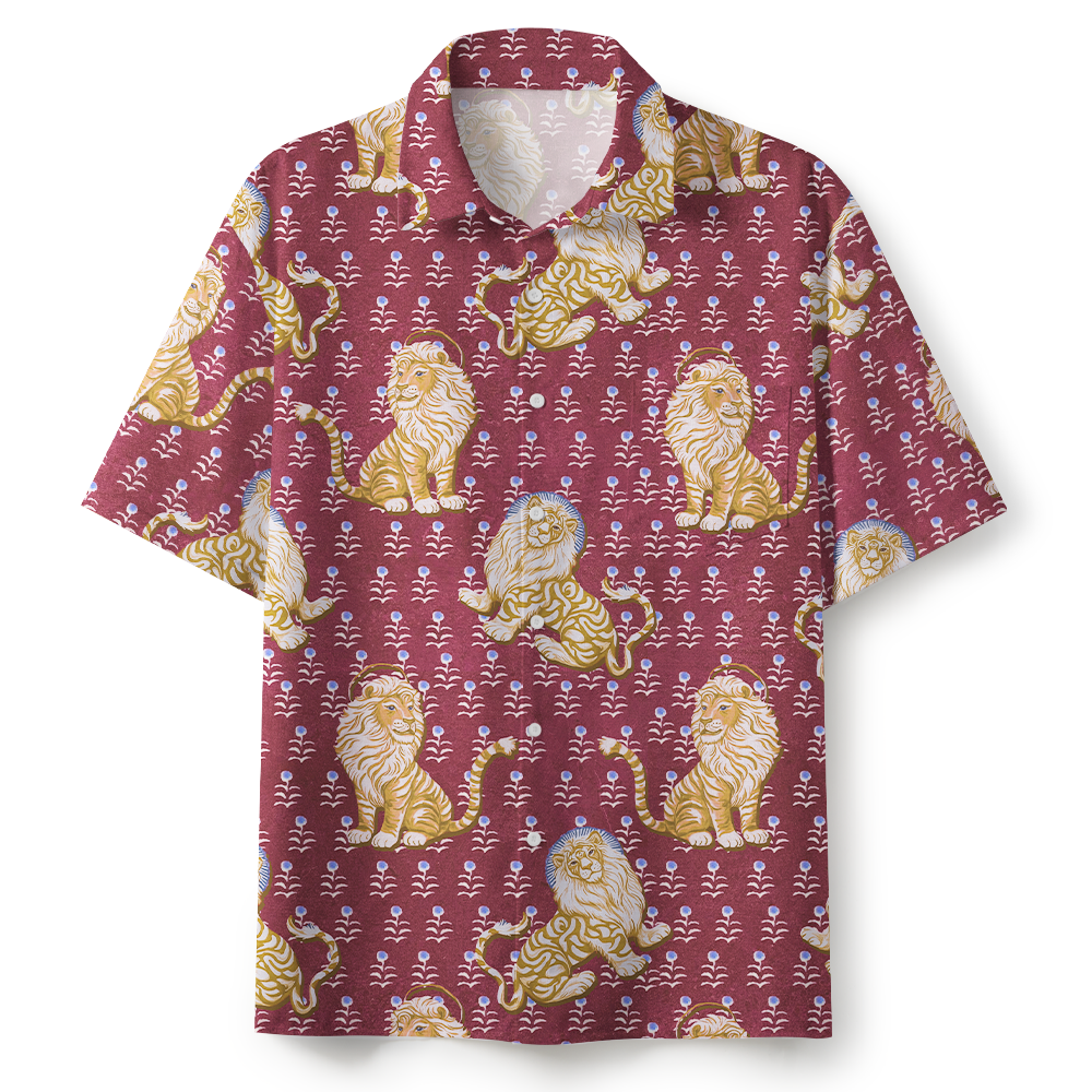 Judah Of Lion Christian Red Hawaiian Shirt 