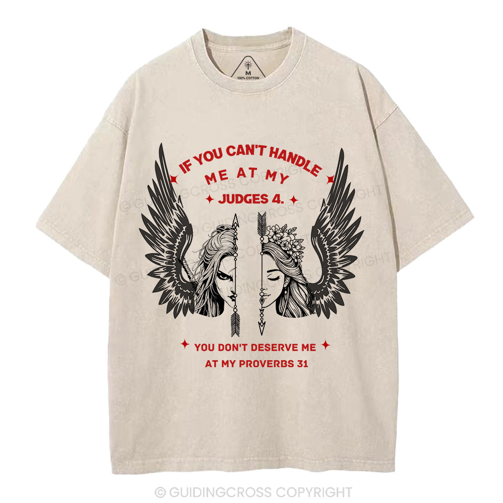 Judge 4 & Proverbs 31 Women's Christian Washed T-Shirt