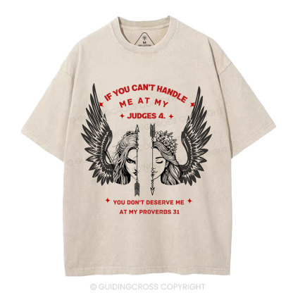 Judge 4 & Proverbs 31 Women's Christian Washed T-Shirt
