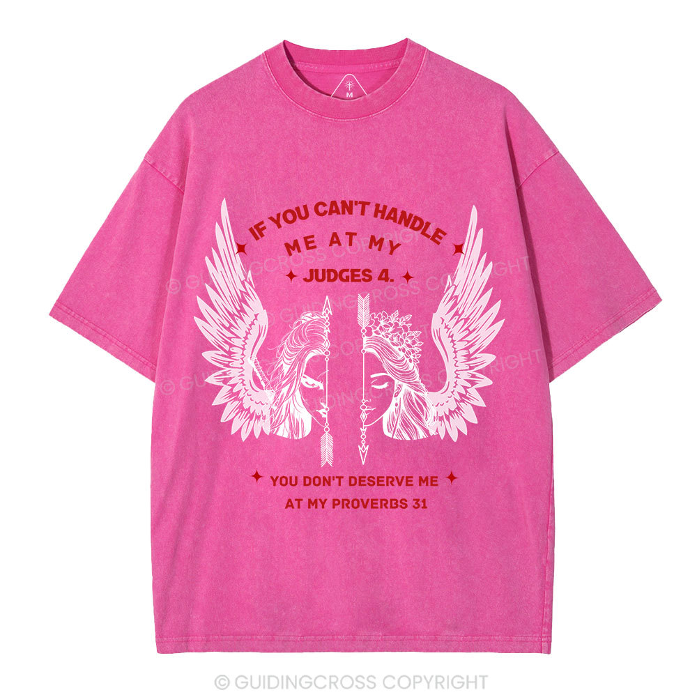 Judge 4 & Proverbs 31 Women's Christian Washed T-Shirt