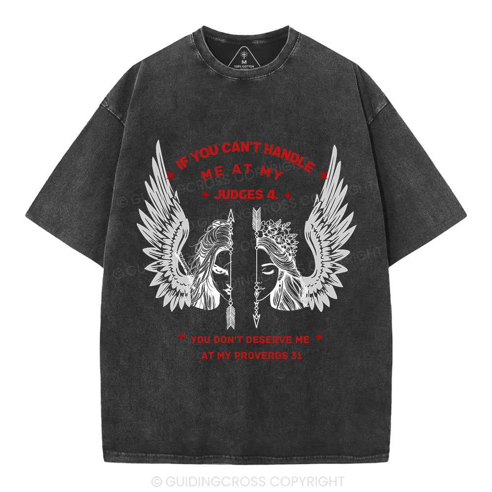 Judge 4 & Proverbs 31 Women's Christian Washed T-Shirt