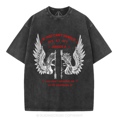 Judge 4 & Proverbs 31 Women's Christian Washed T-Shirt