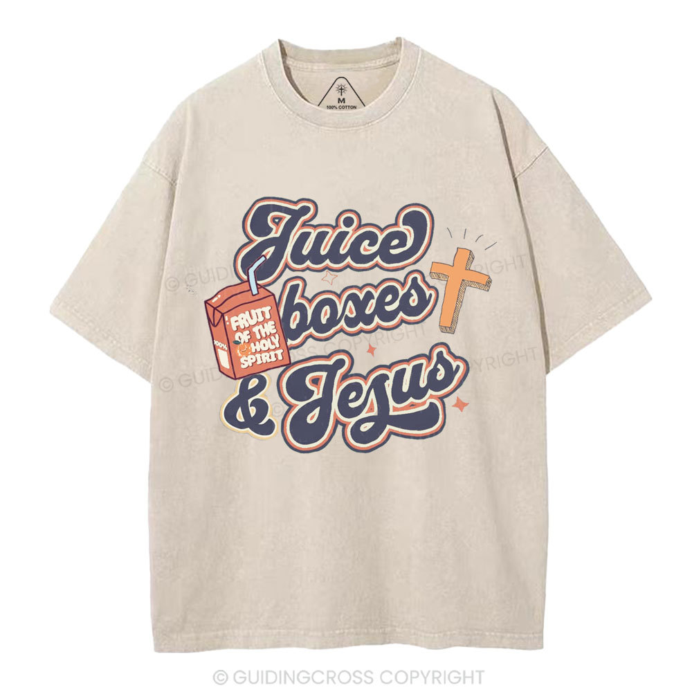 Juice Boxes&Jesus Christian Washed T-Shirt