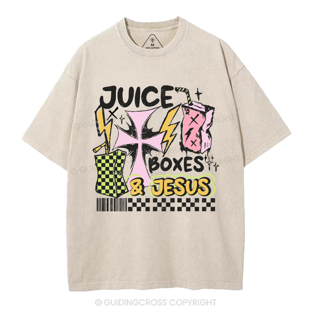 Juice Boxes & Jesus Christian Washed T-Shirt