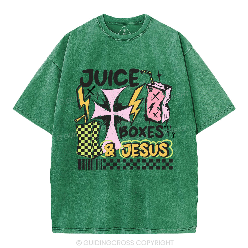 Juice Boxes & Jesus Christian Washed T-Shirt