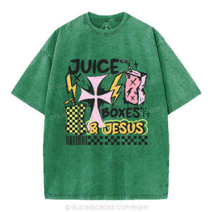 Juice Boxes & Jesus Christian Washed T-Shirt