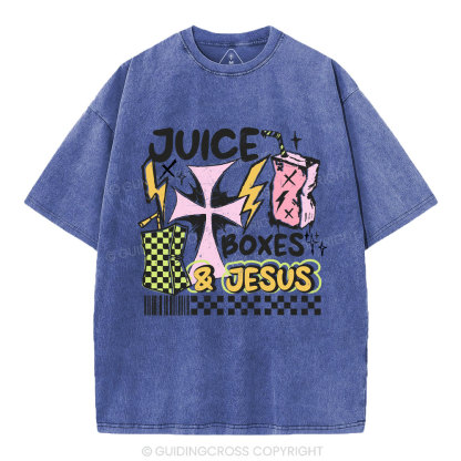 Juice Boxes & Jesus Christian Washed T-Shirt