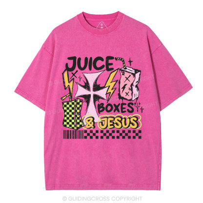 Juice Boxes & Jesus Christian Washed T-Shirt