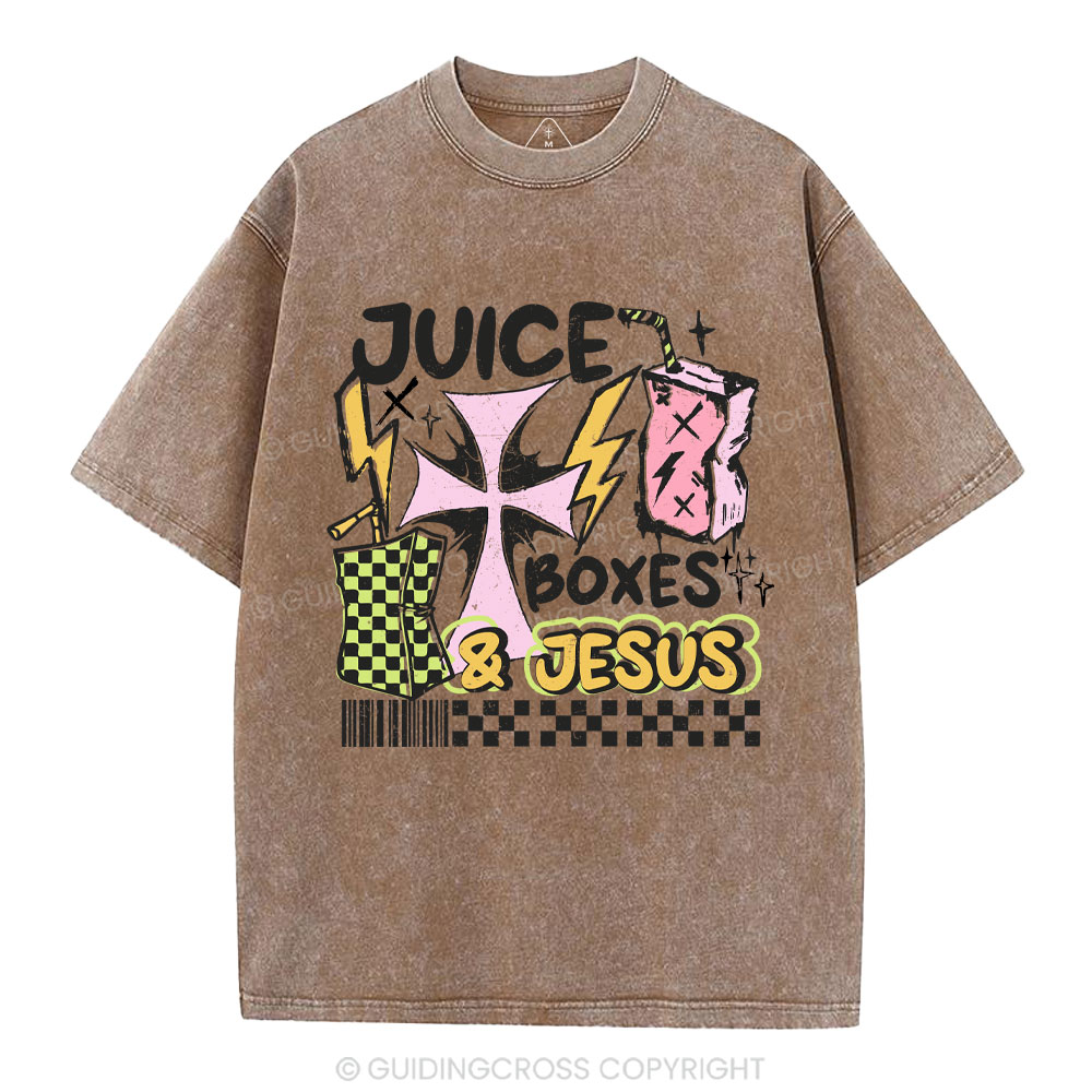 Juice Boxes & Jesus Christian Washed T-Shirt