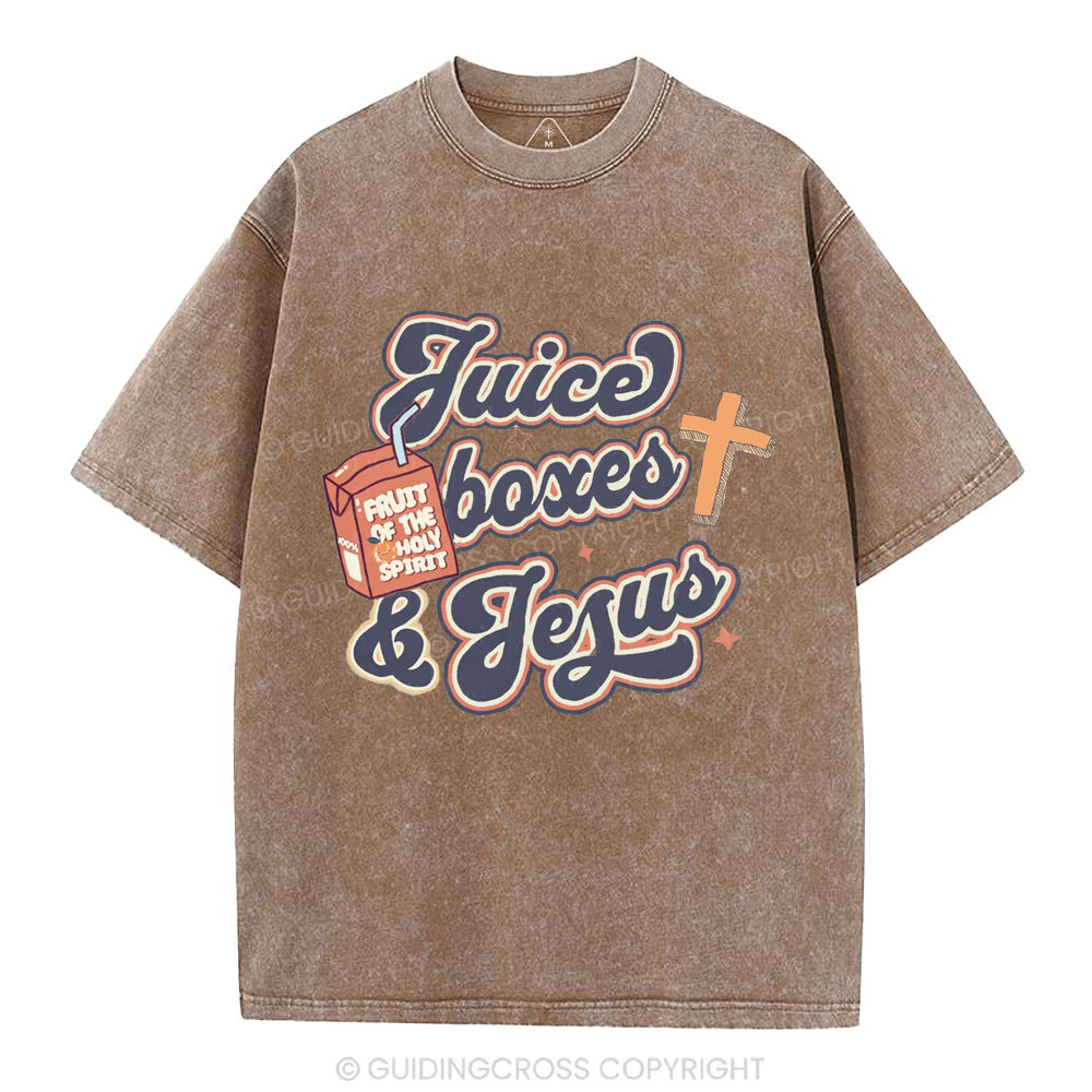 Juice Boxes&Jesus Christian Washed T-Shirt