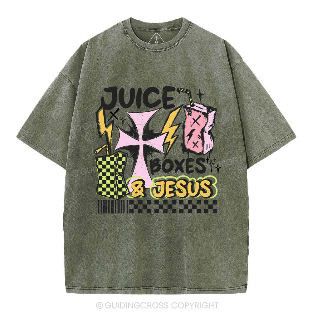 Juice Boxes & Jesus Christian Washed T-Shirt