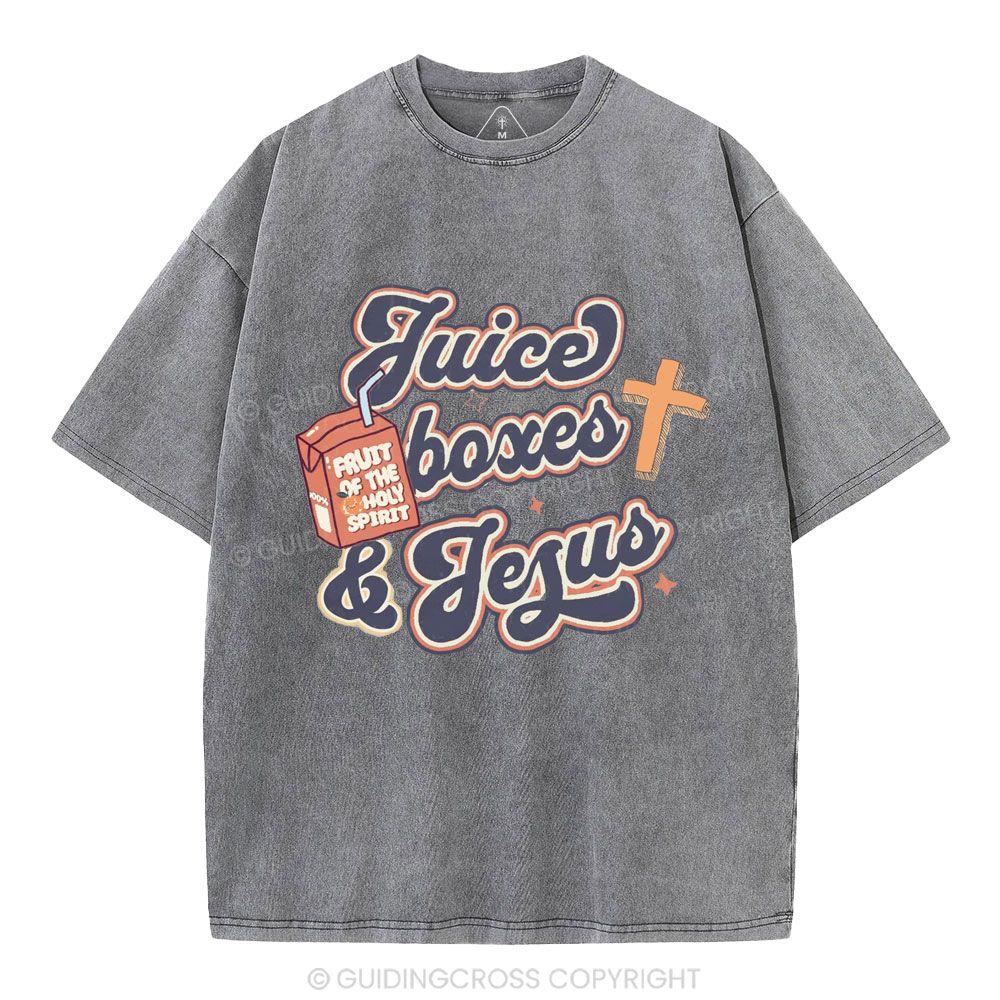 Juice Boxes&Jesus Christian Washed T-Shirt