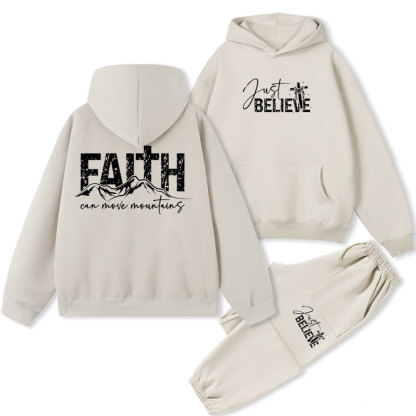 Just Believe In Jesus Christian Fleece Hoodie Set