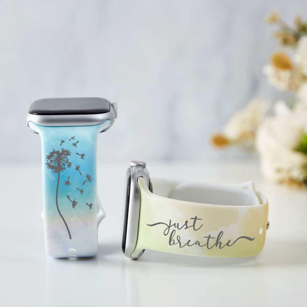 Just Breathe Christian Tie Dye Watch Band