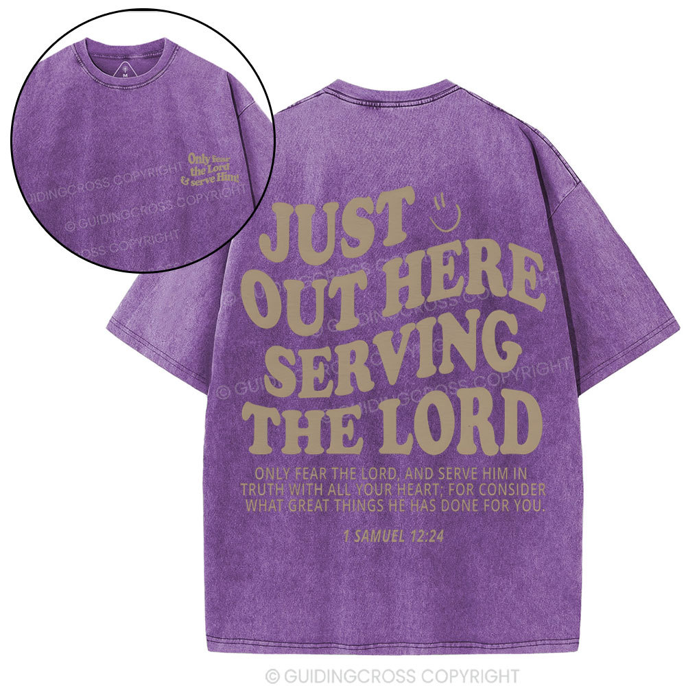 Just Out Here Christian Washed T-Shirt