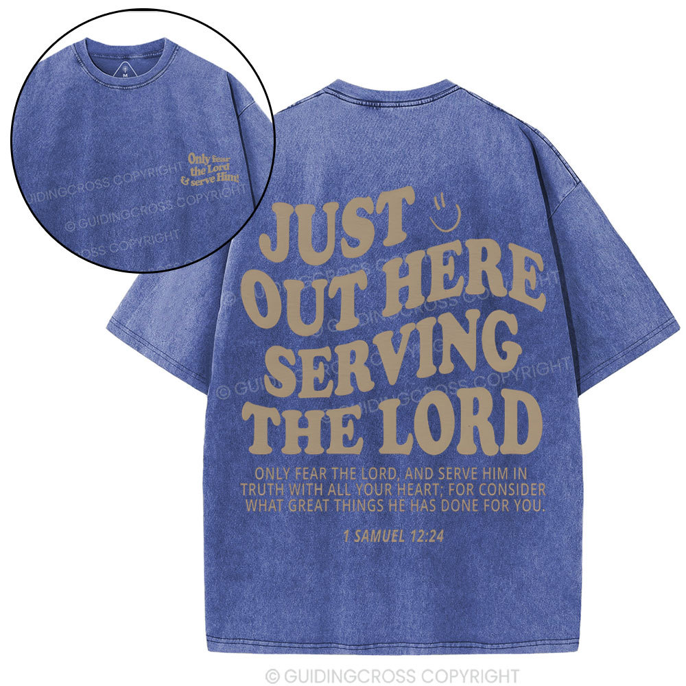 Just Out Here Christian Washed T-Shirt