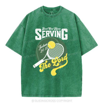 Just Out Here Serving Washed T-Shirt