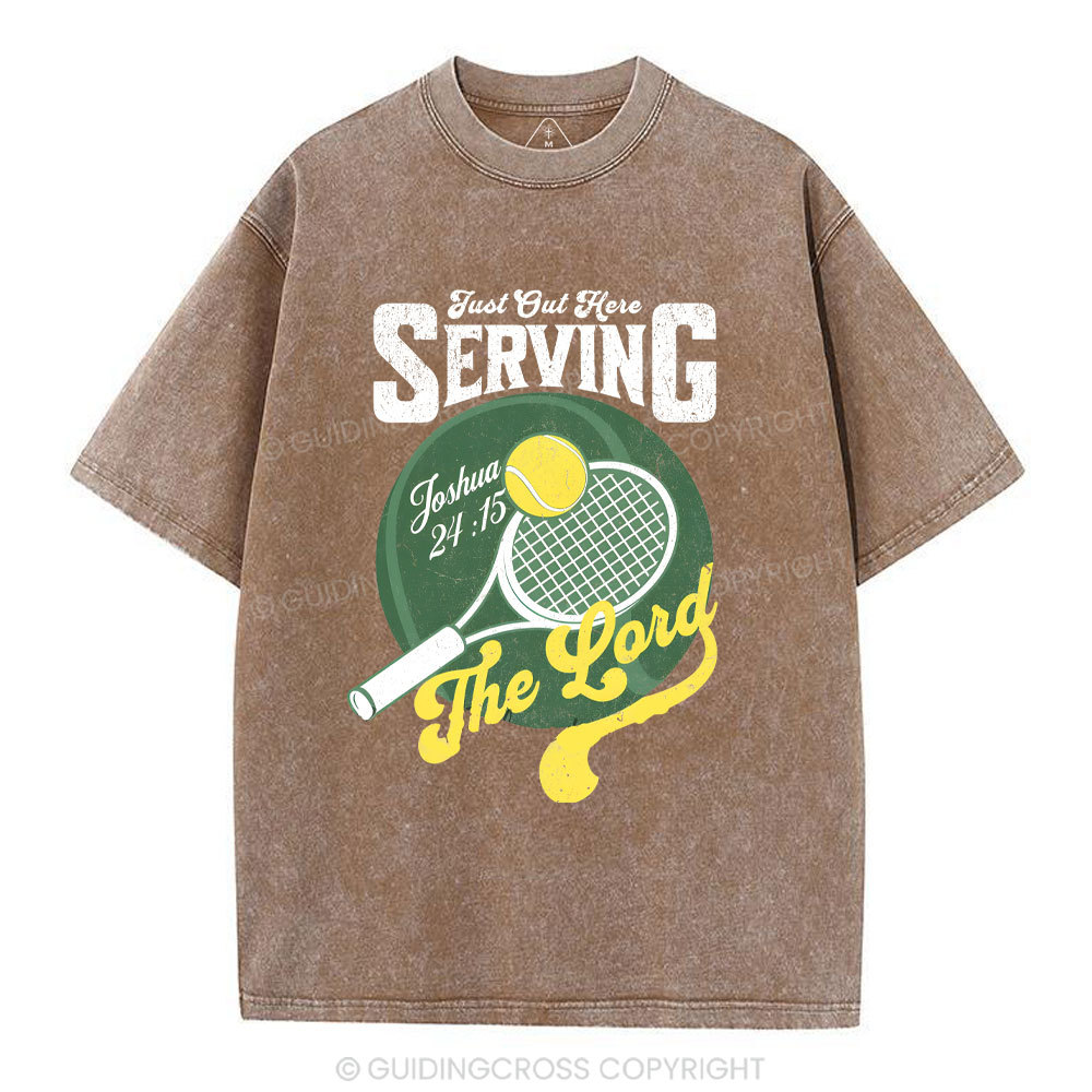 Just Out Here Serving Washed T-Shirt