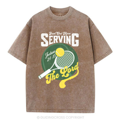 Just Out Here Serving Washed T-Shirt