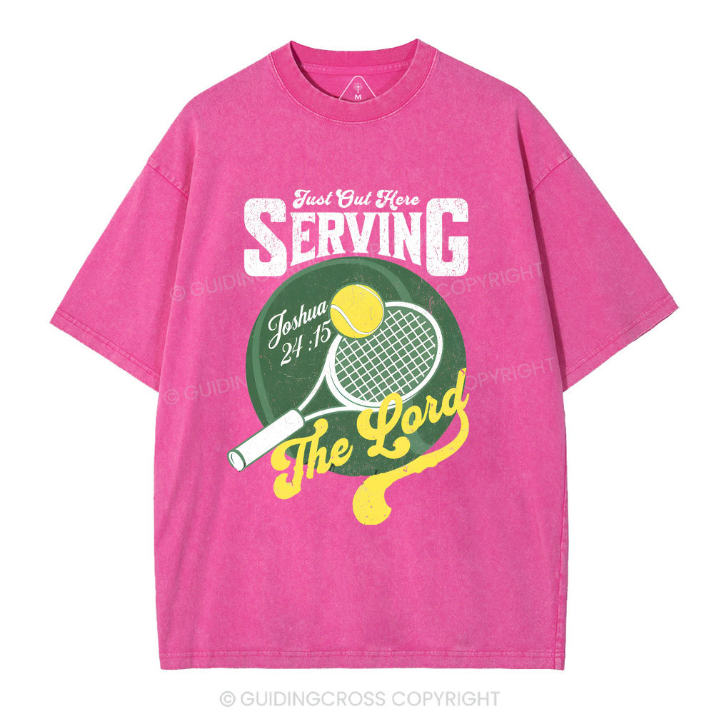 Just Out Here Serving Washed T-Shirt