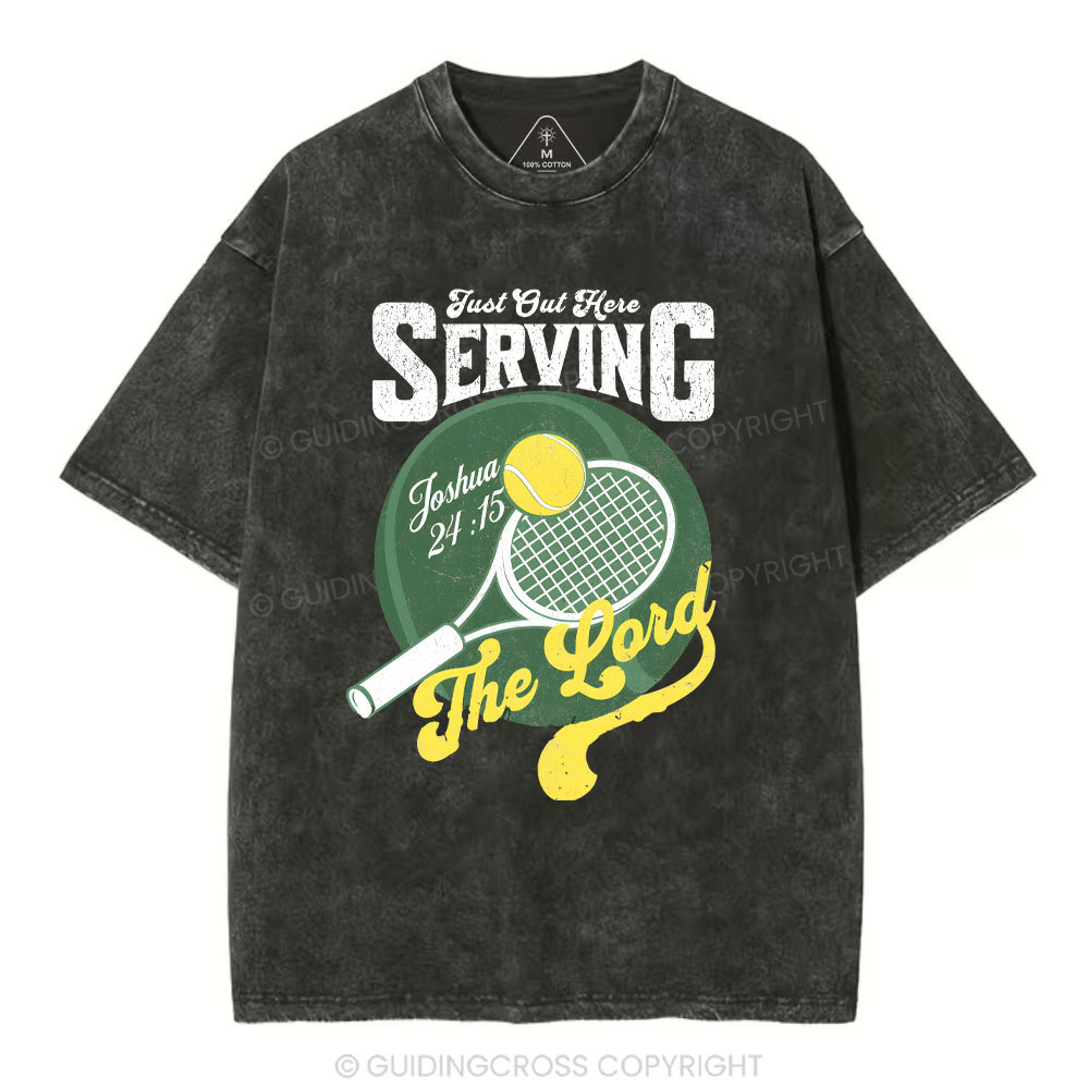 Just Out Here Serving Washed T-Shirt