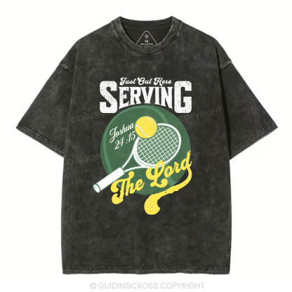 Just Out Here Serving Washed T-Shirt