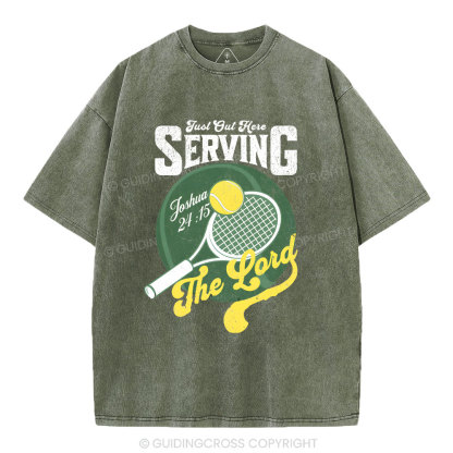 Just Out Here Serving Washed T-Shirt