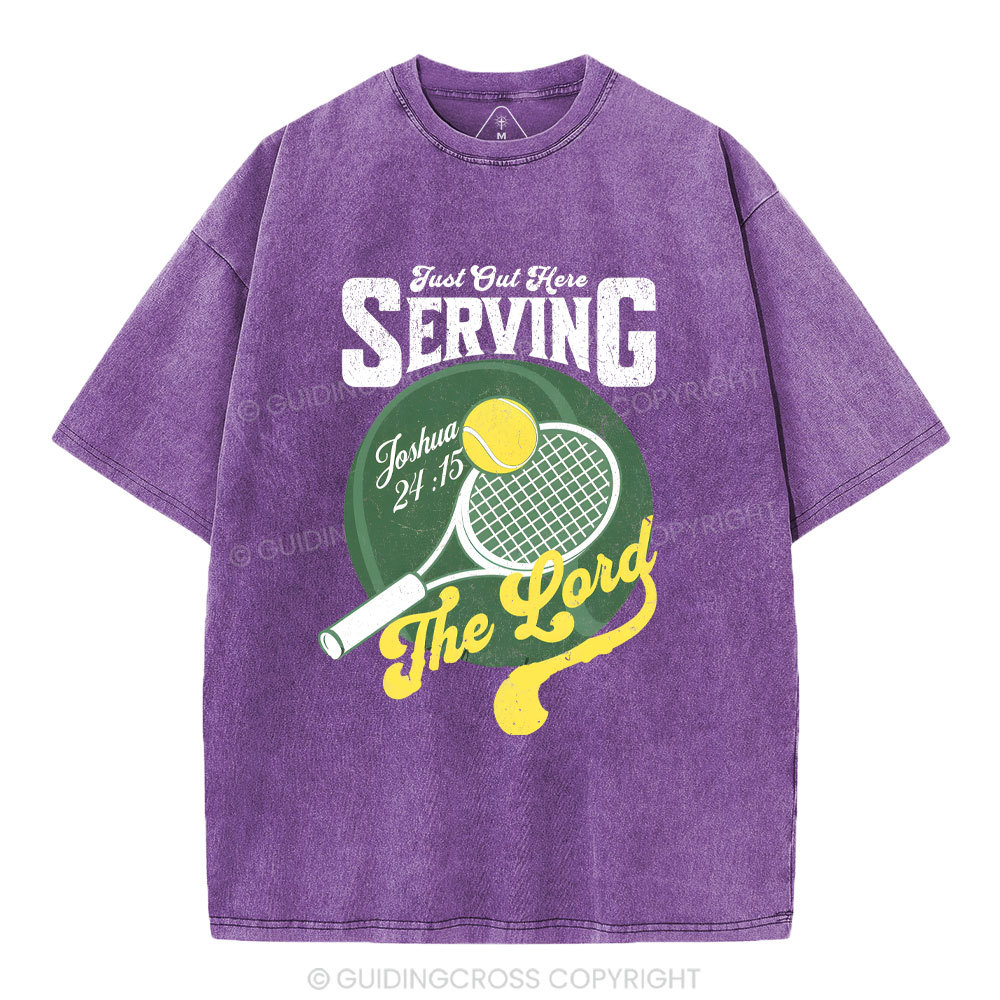 Just Out Here Serving Washed T-Shirt