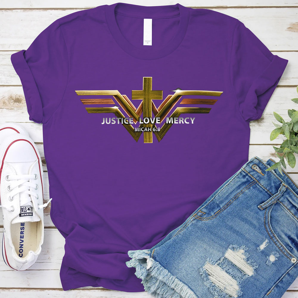 Justice Love Mercy Christian T-Shirt