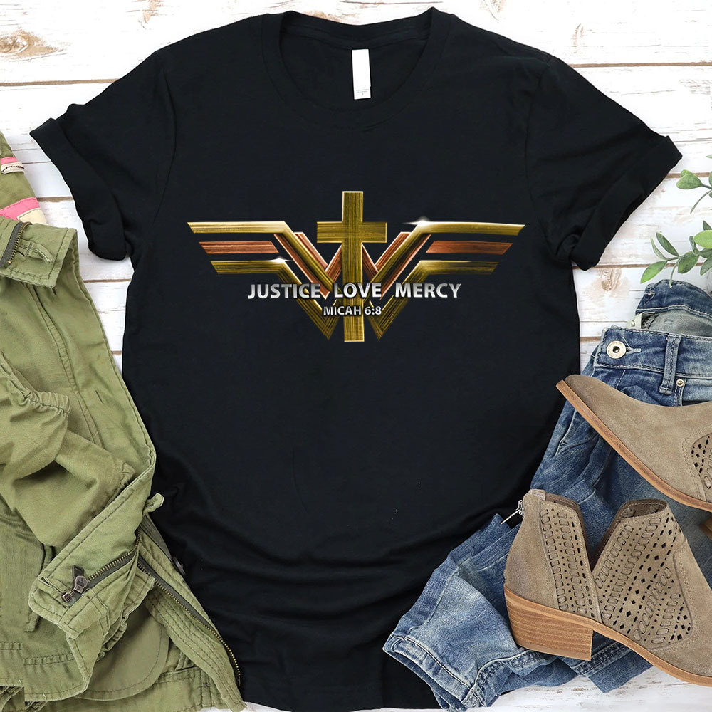 Justice Love Mercy Christian T-Shirt