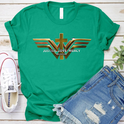 Justice Love Mercy Christian T-Shirt